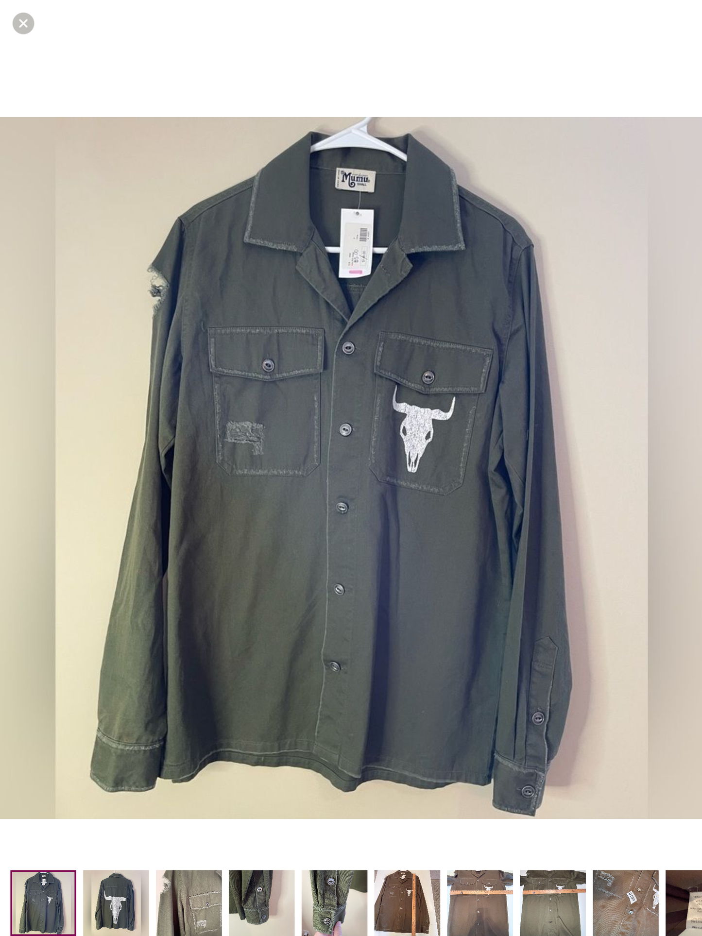 NWT SHOW ME YOUR MUMU SMALL CAMO GREEN ARMY JACKET