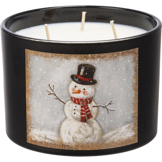 Snowman Sugar Cookie Candle